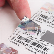 Custom Made Serial Number Qr Code Hologram Sticker Barcode Label for Anti-Fake